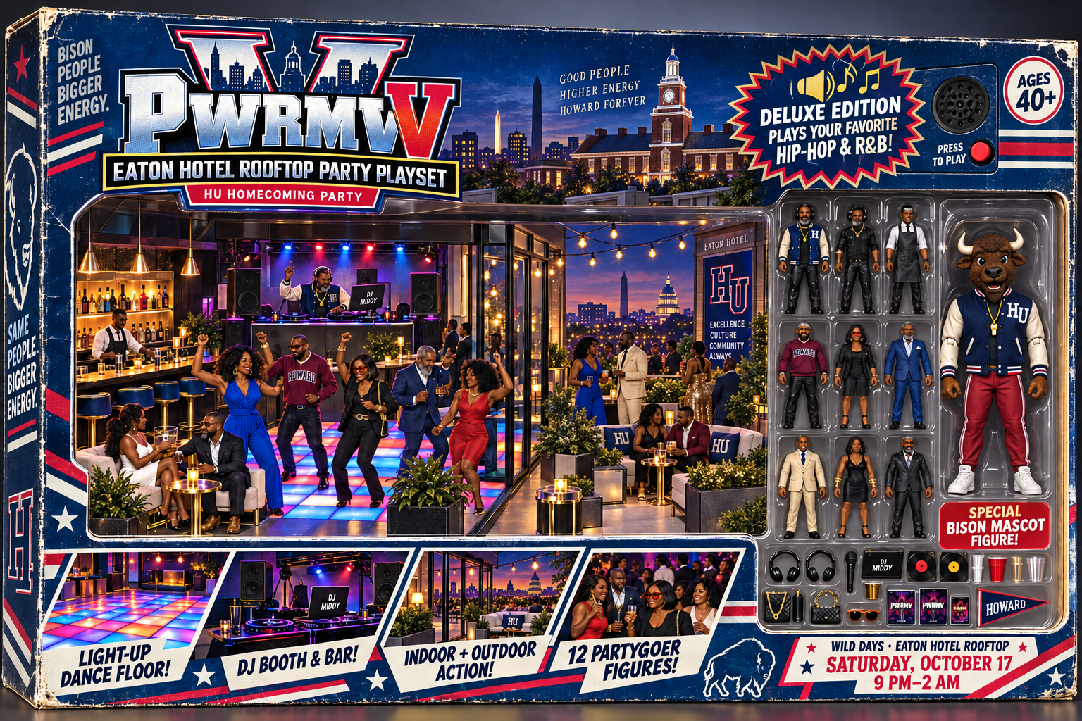 PWRMV V Eaton Hotel Rooftop Party Playset